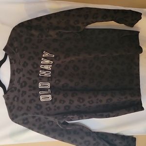 Old Navy leopard print fleece